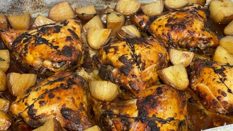 עוף בגריל מתכון - עוף עם תפוחי אדמה בתנור הכי טעים שיש